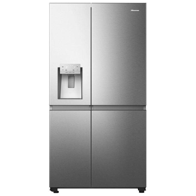 Hisense RS818N4TIE Frigorifero Side by Side 632 L 179 cm Classe E 38 dB Total No Frost WiFi Dispenser Acqua e Ghiaccio colore Acciaio Inox