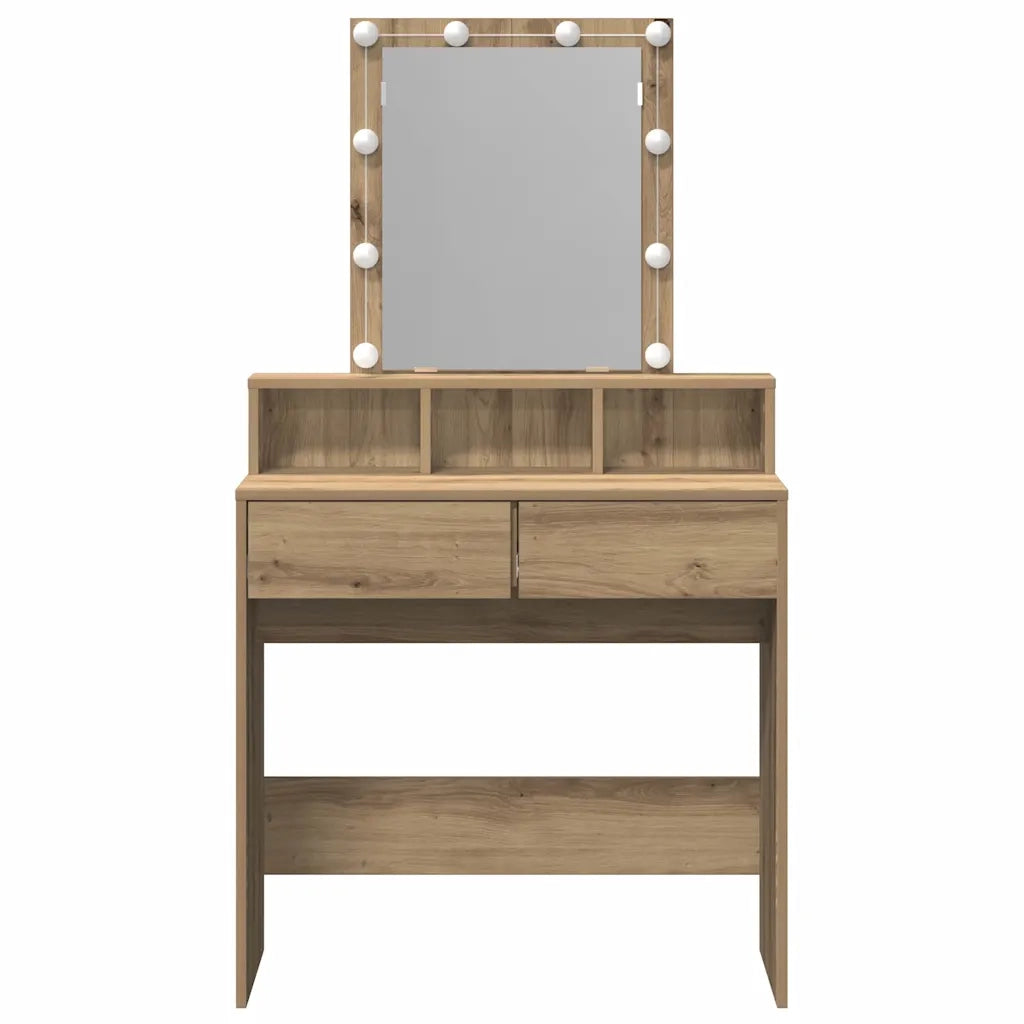 Toeletta | Tavolo da Trucco rovere artigianale 80 x 41 x 144.5 cm