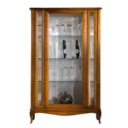 Vetrina classica in legno 1 porta finitura bassano l.111 p.44 h.190 - Mobili 2G