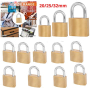 Set 12 lucchetti ad arco 20mm 25mm 32mm con 2 chiavi per armadietto valigia