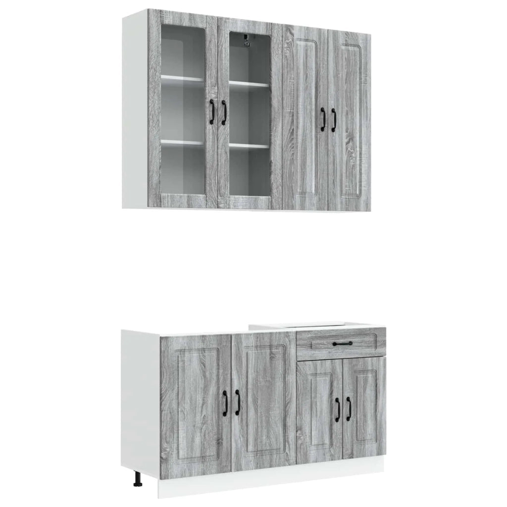 Unità Cucina KALMAR 4 pcs Sonoma grigio Legno ingegnerizzato 3438311