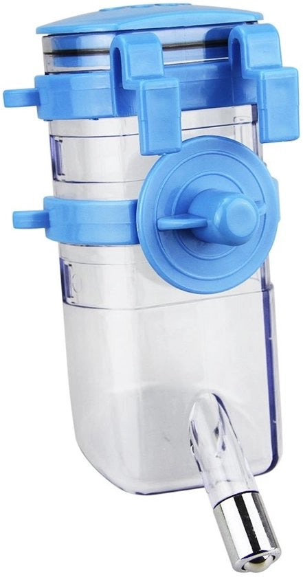 Dispensatore d'acqua per animali 400 ml - Stomaco automatico per cani e gatti - Materiale in acciaio inossidabile - Cinghia regolabile - Dispensatore per animali
