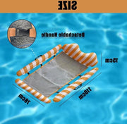 Matrimoniale hangmat gonfiabile per piscina - divano per la piscina - materasso gonfiabile per la vasca da bagno - colore giallo e bianco