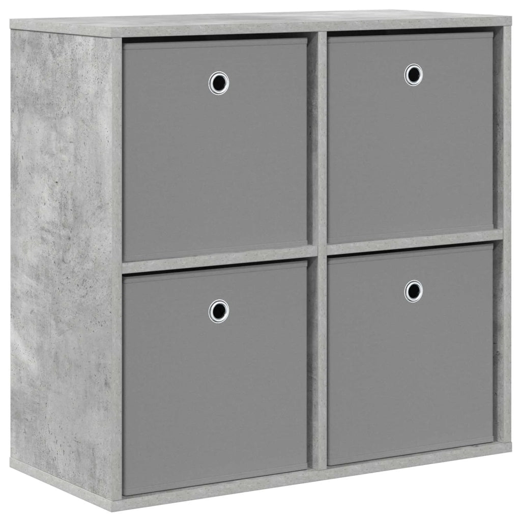 Credenza con cassetto Grigio cemento 68,5 x 32 x 67 cm