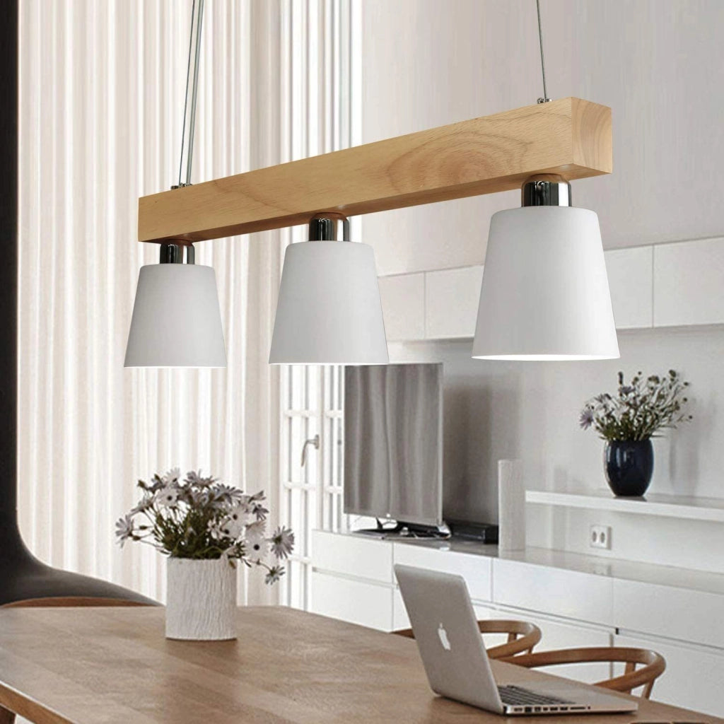 Lampada a sospensione ZMH per tavolo da pranzo 3/5 fiamme bianco caldo Altezza regolabile