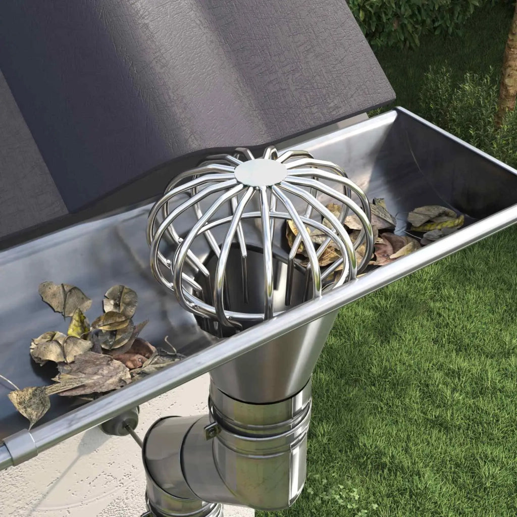 Protezione Foglie per Grondaia 8 pcs Argento 110 mm 42019389