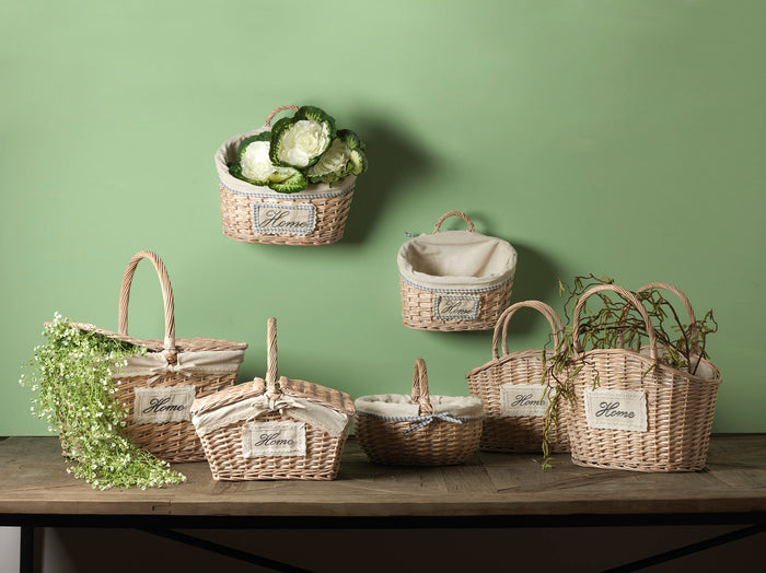 Paniere Rettangolari Home in Vimini Larghezza 40 cm