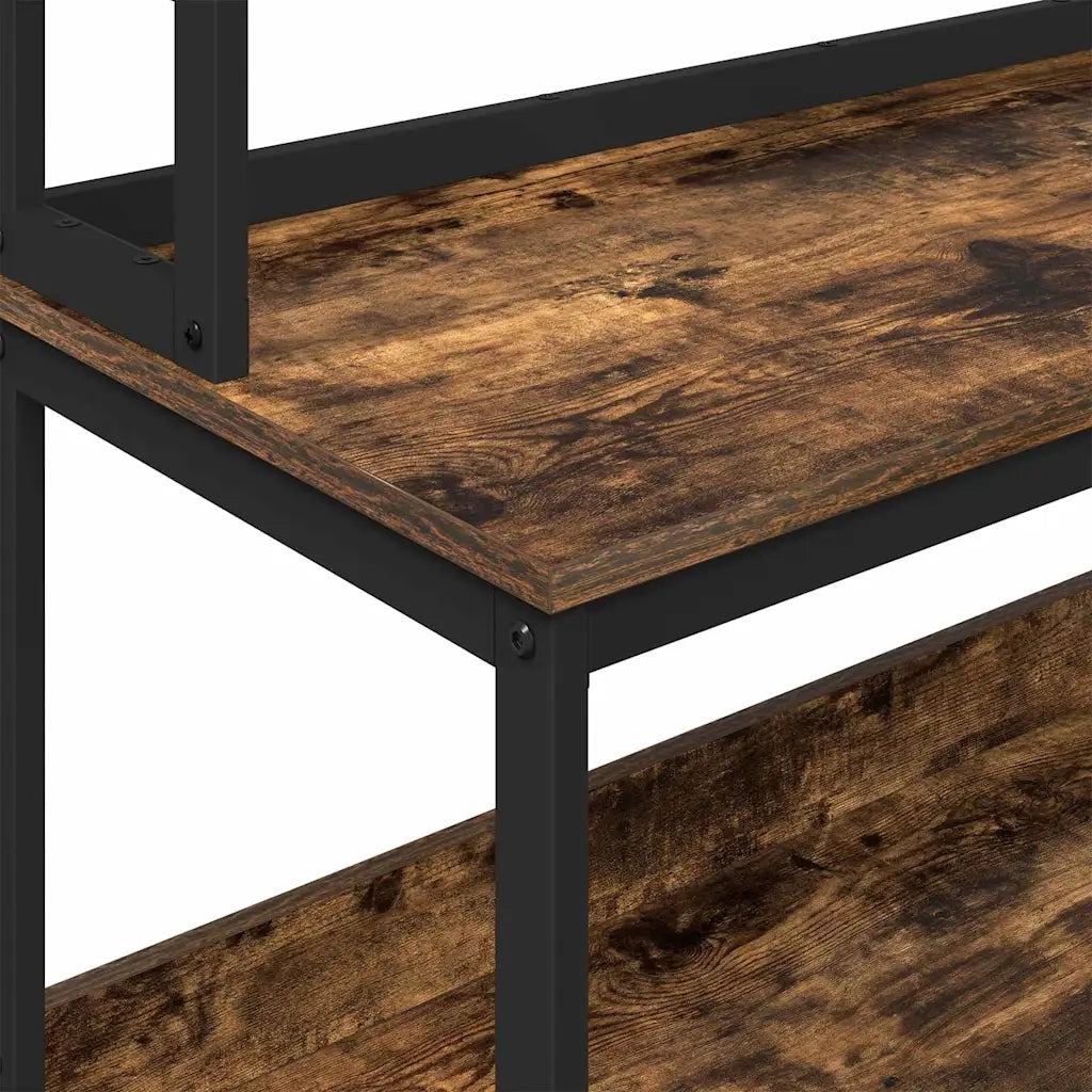 Mensola da cucina-Scaffale per Cucina Rovere fum¨¦ 100 x 40 x 168 cm