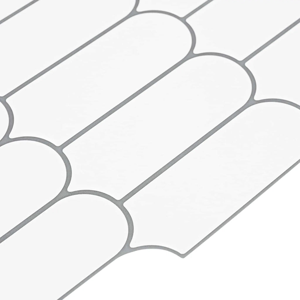 Piastrella Piuma 10 pz Bianco e Grigio 30 x 30 cm CFW1907643