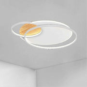 Trade Shop - Plafoniera Led 38 W Cerchi Bianco Lampadario Soffitto Moderno Luce Fredda 70845 -