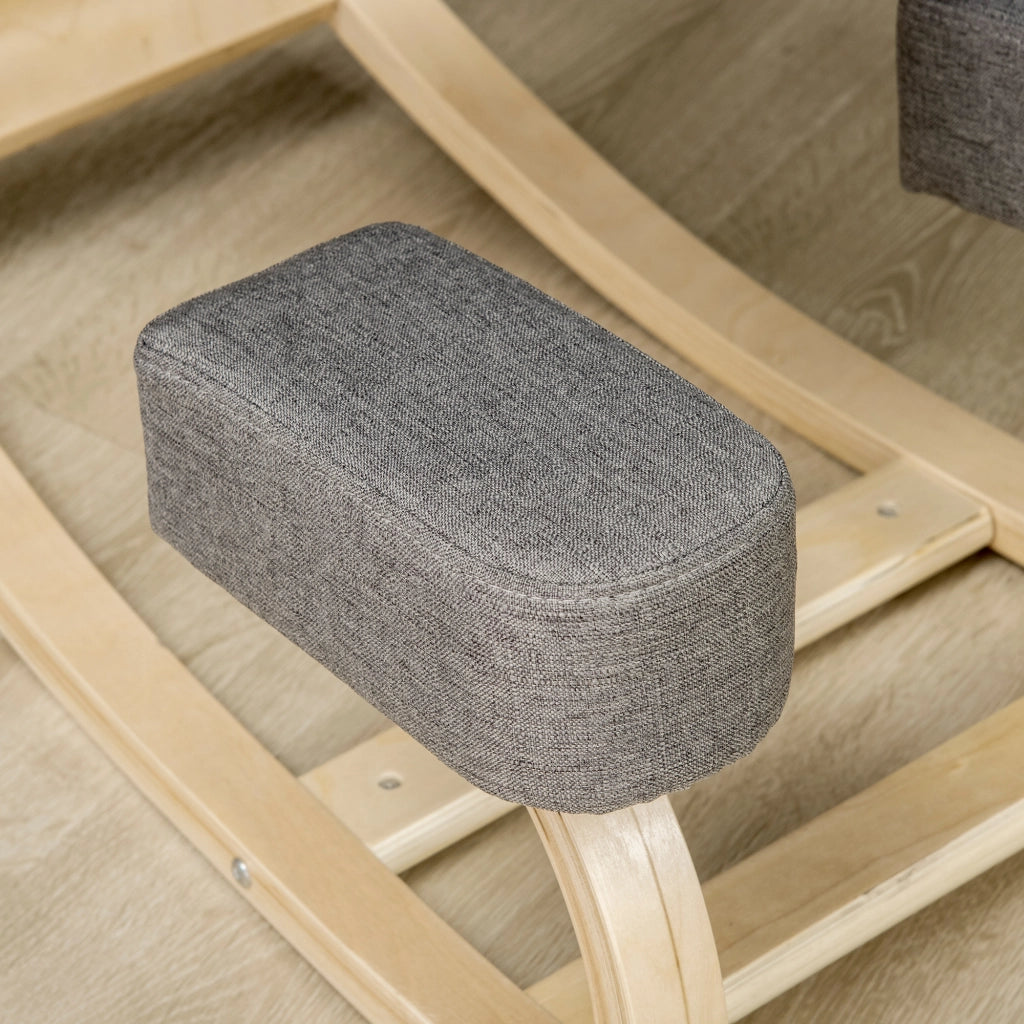 Sgabello ergonomico in legno di betulla ¨C zephmum ¨C Grigio, 120 kg