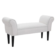Panca Imbottita per Letto con Braccioli ¨C Zephmum ¨C Grigio 102x35x51 cm
