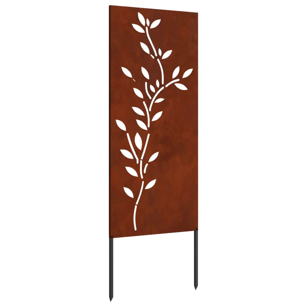 Schermo per privacy in giardino Floreale Ruggine 50 x 140 cm 876328