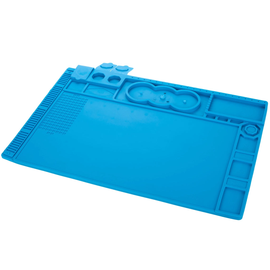 Tappetino in Silicone Antistatica 480x320mm – Resistenza Alta Temperatura 500°C | Base Magnetica e Metallica