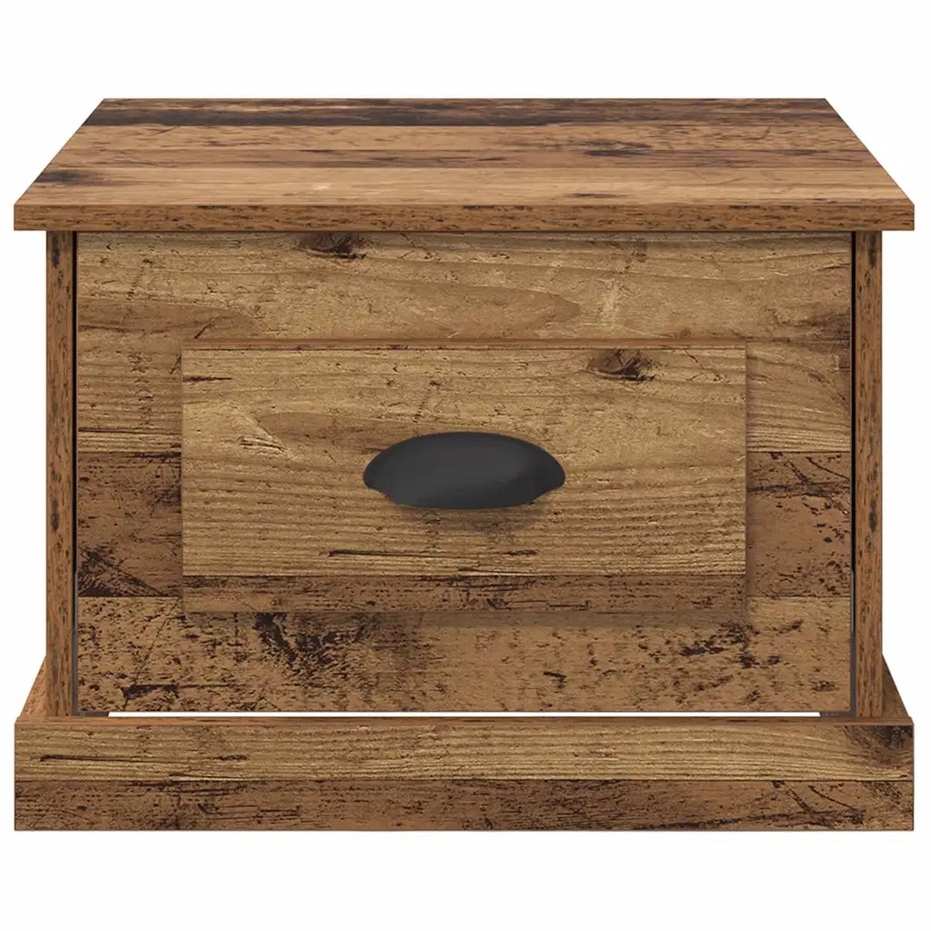 Tavolino da salotto con cassetto Legno vecchio 50 x 50 x 35 cm 881370