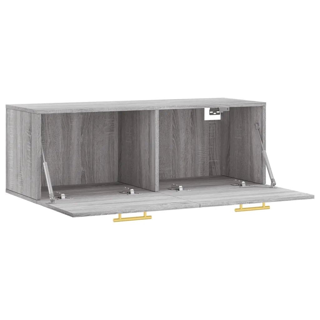 Mobile a Parete Grigio Sonoma 100x36,5x35 cm Legno Multistrato 830122