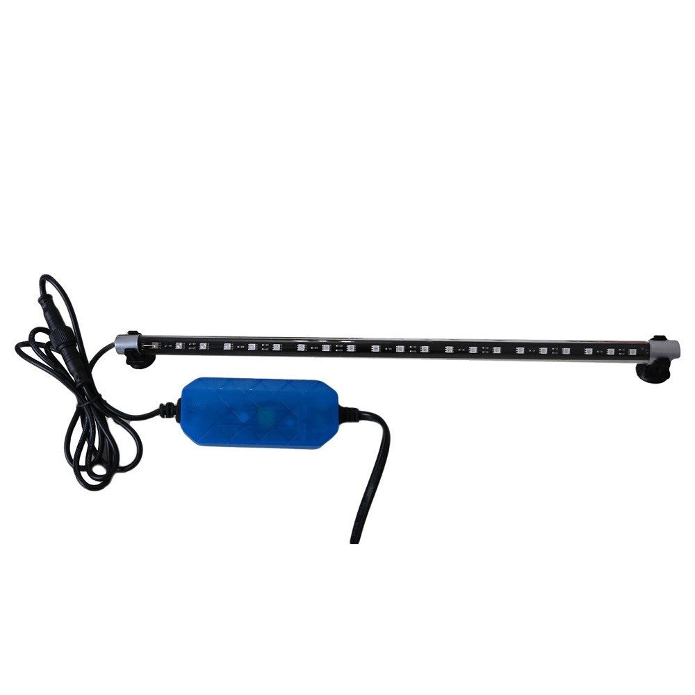 Trade Shop - Lampada Neon Led Immersione Acquario Tubo Luce Pesci T4 12 21 33 Led Colori -