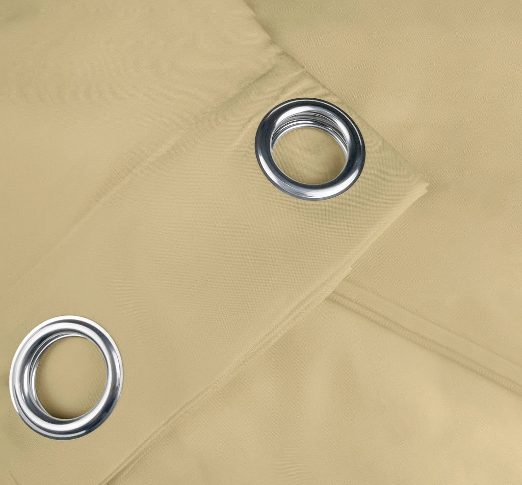 Tenda Semioscurante 140 x 290 Cm Moderne Con Occhielli  Beige - 1 Tenda