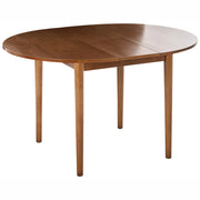 Tavolo da pranzo Marrone scuro MDF impiallacciato rovere Base in legno di gomma 107/137x107cm Piano tavolo allungabile Rotondo Moderno