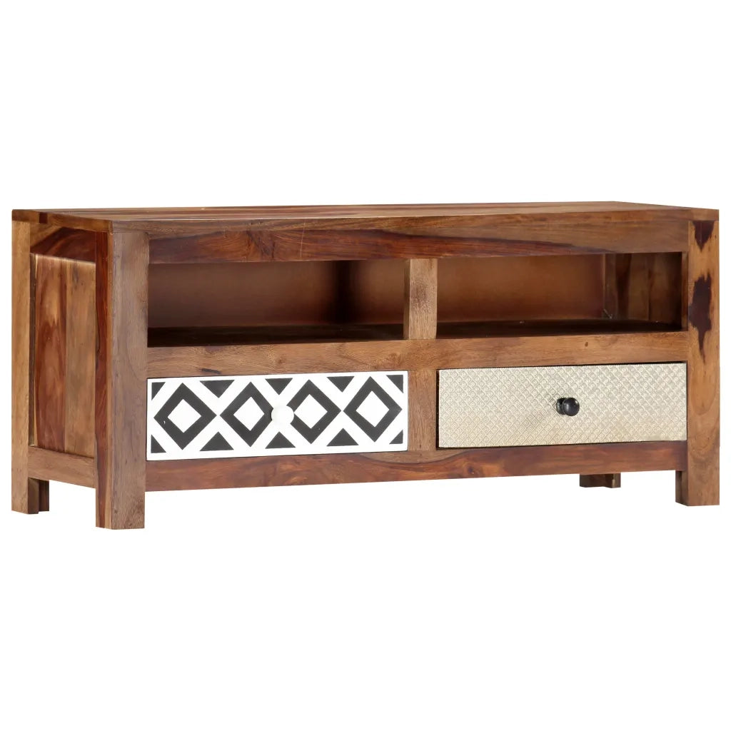 Mobile Porta TV 90x30x40 cm in Legno Massello di Acacia 247734
