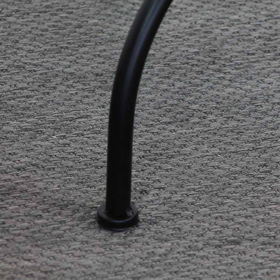 Tavolino tondo da Giardino 55x71 cm Ripiano in Ceramica con Mosaico Lucido