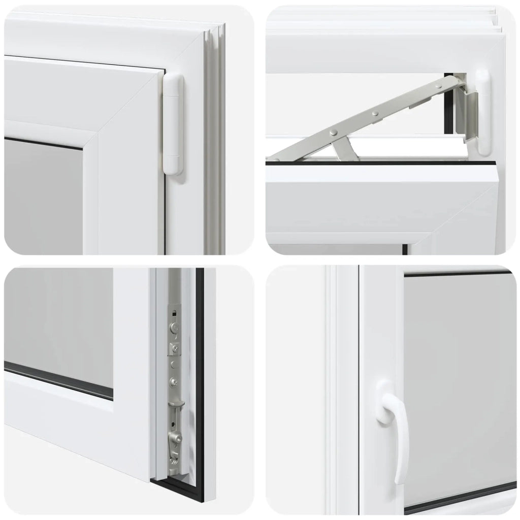 Finestra per Soffitta RISOR 110 x 70 cm PVC e Vetro Bianco CFW9414747