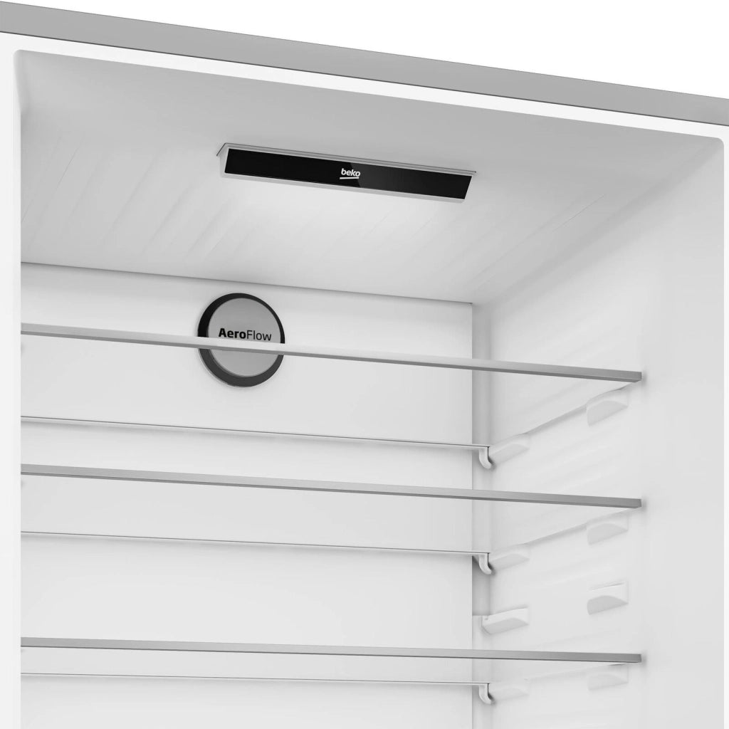 Beko B7RCNE595ZXPW Beyond Frigorifero Combinato 551 L 187 cm Classe D 35 dB Total No Frost AeroFlow MultiZone (187x78x76 cm) colore Inox