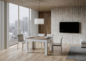 Tavolo Allungabile 120-180x90x77 cm Bibi Mix Noce