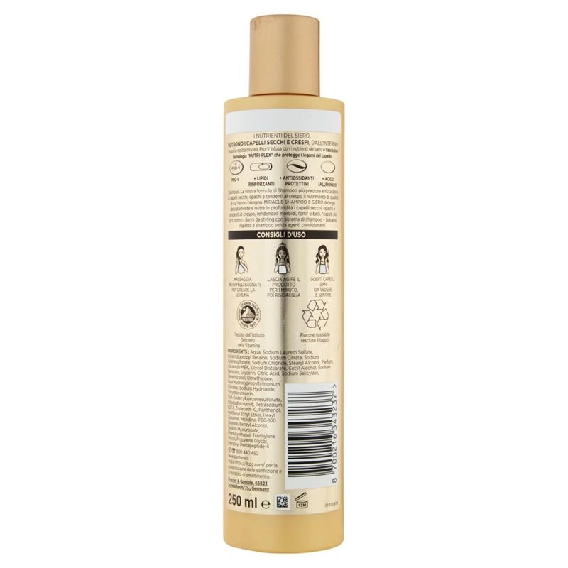 PANTENE PRO-V NUTRI-PLEX MIRACLE SERUM SHAMPOO LISCI EFFETTO SETA 250 ML
