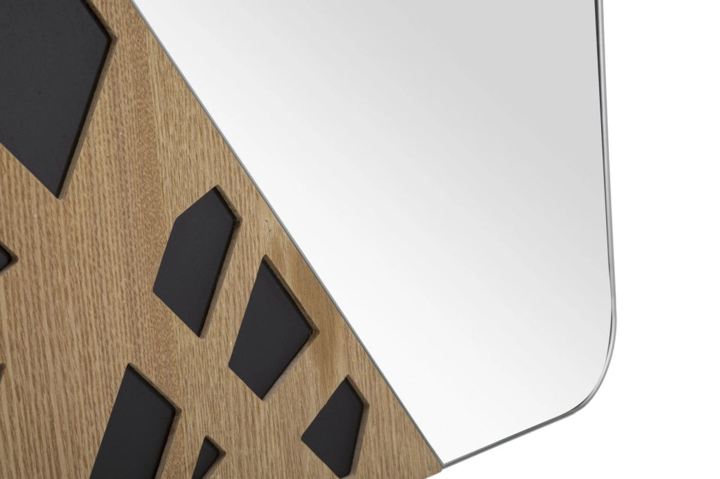 Specchio da Muro Angle 50x1x90 cm in MDF e Specchio Multicolor