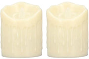 LED candele, 2-pack, senza fiamma, alimentate da batterie, adatte per date, matrimoni, proposte e creazione di atmosfere horror o escape room.