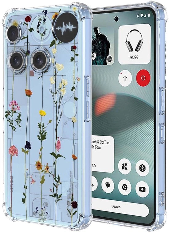 Protezione schoc per smartphone - TPU/Silicona - Translucido/Ultraleggero - Stile elegante/Moderno - Bumper - Compatibile con Nothing Phone (3) - Protezione per smartphone
