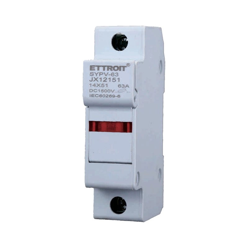 Portafusibile Modulare DC Fotovoltaico 1P 1M D14X51mm 63A DC 1000V IP20 IEC60269-6