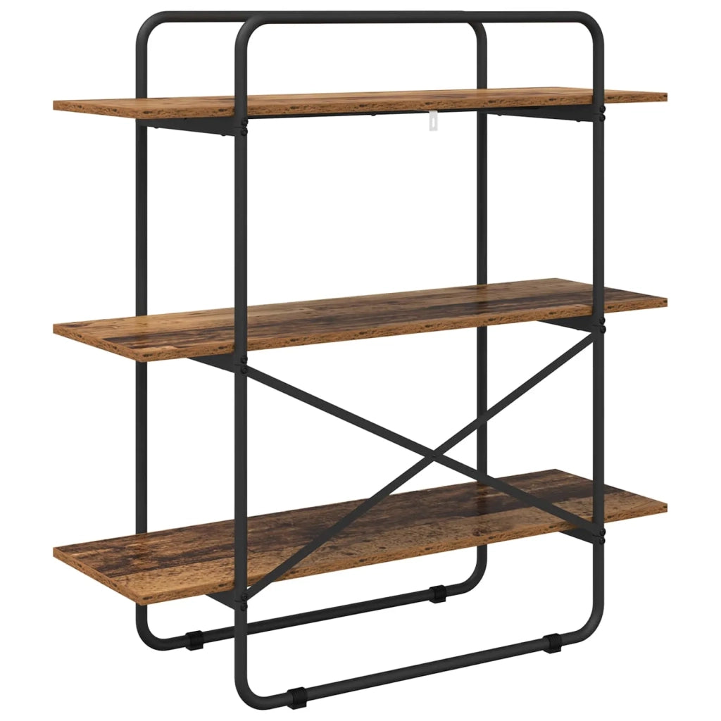 Libreria 3 livelli 100 x 35 x 105 cm PB Legno di quercia 8007796