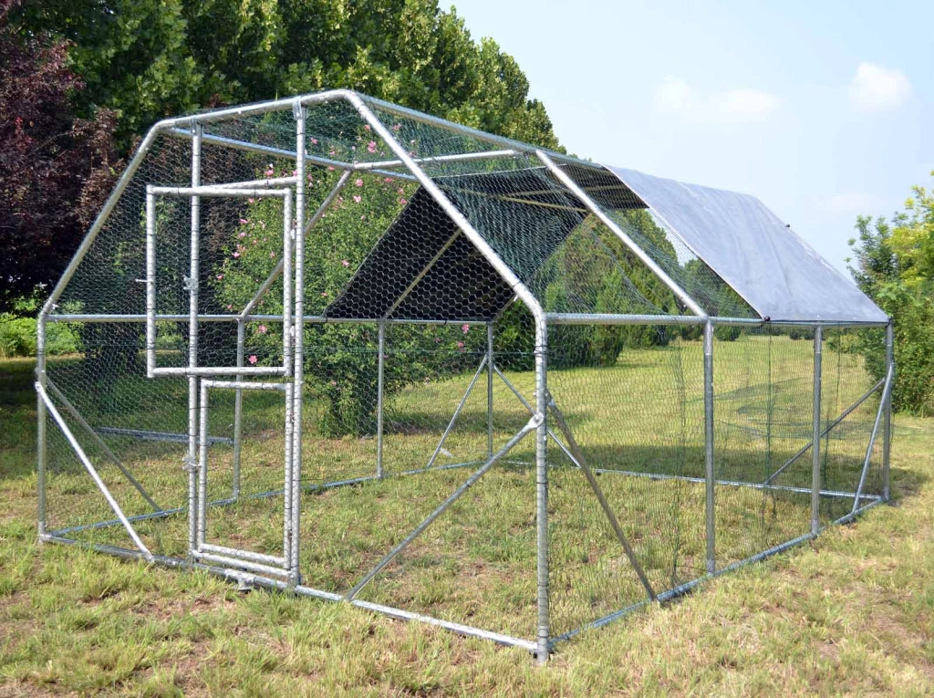 Recinto da giardino XXL di 4x3x2 metri con porta e tettoia impermeabile resistente ai raggi UV