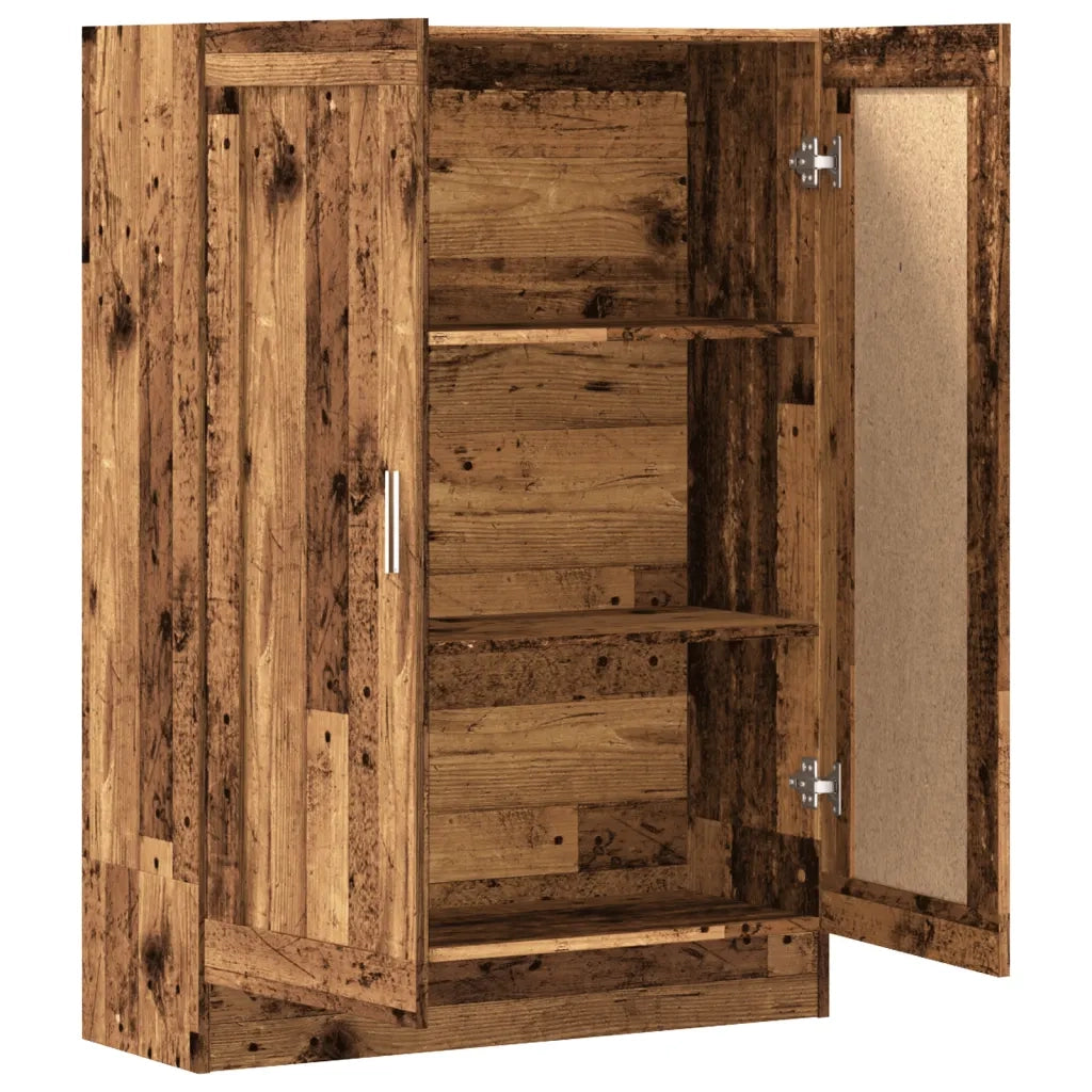 Libreria-Scaffale per Libri-Mobile di Stoccaggio Legno Antico 82,5x30,5x115 cm in Truciolato 245018