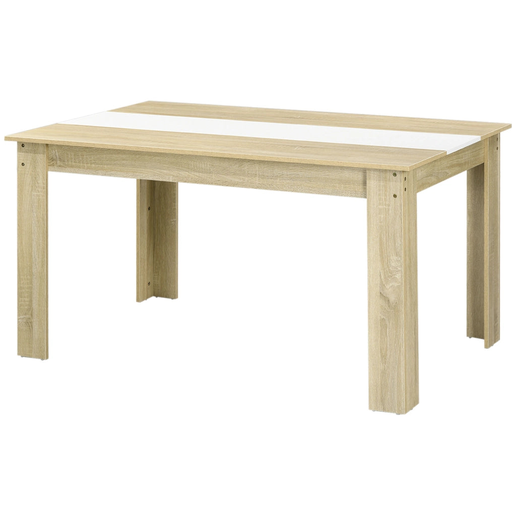 Tavolo da pranzo allungabile ¨C Zephmum ¨C Bianco e rovere 140x89.5x75 cm