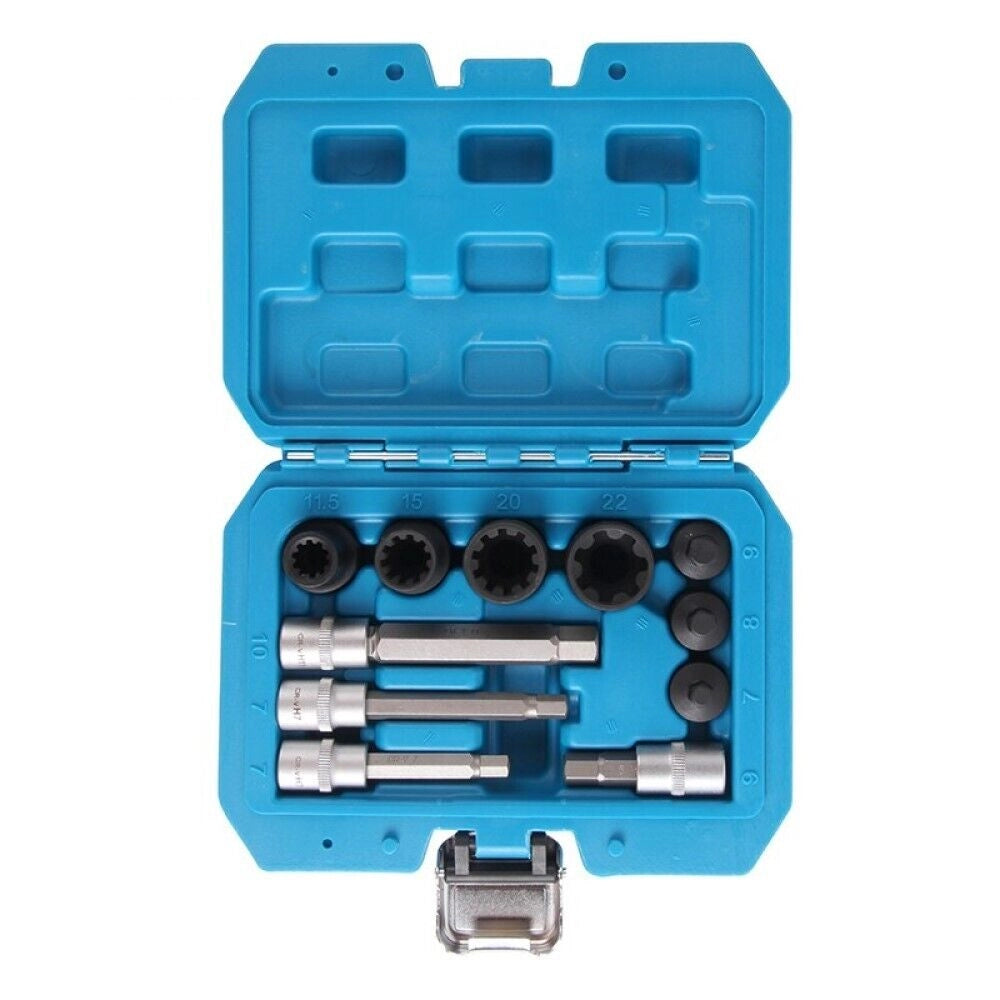 SET 11 BUSSOLE SMONTAGGIO MONTAGGIO PINZE FRENI PER MERCEDES 3/8'' 1/2'' 21478