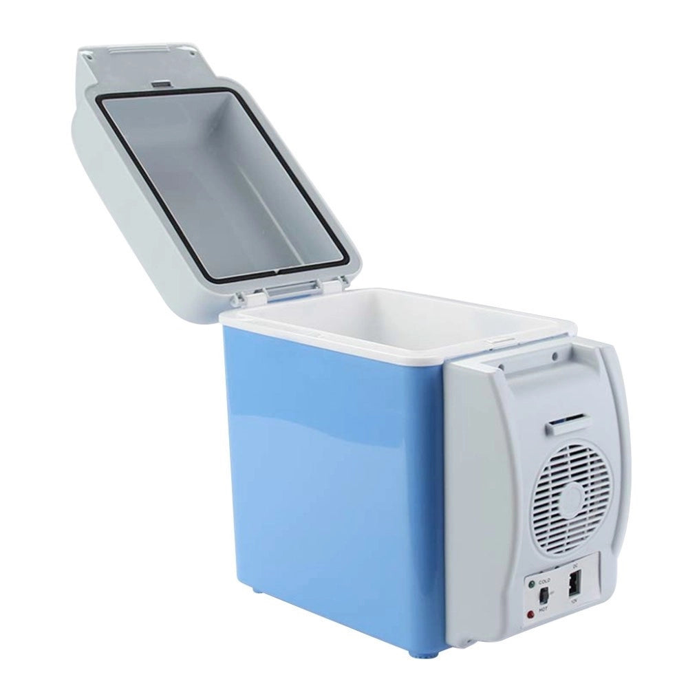 Trade Shop - Mini Frigorifero Frigo Portatile 7,5 Litri 12v Scaldavivande Auto Barca Camper -