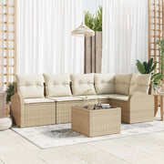 Set di divani con cuscino Beige Poliestere