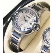Trade Shop - Orologio Polso Uomo Donna Longbo 80771 Quarzo Calendario Impermeabile Silver Blu -   -uomo    -
