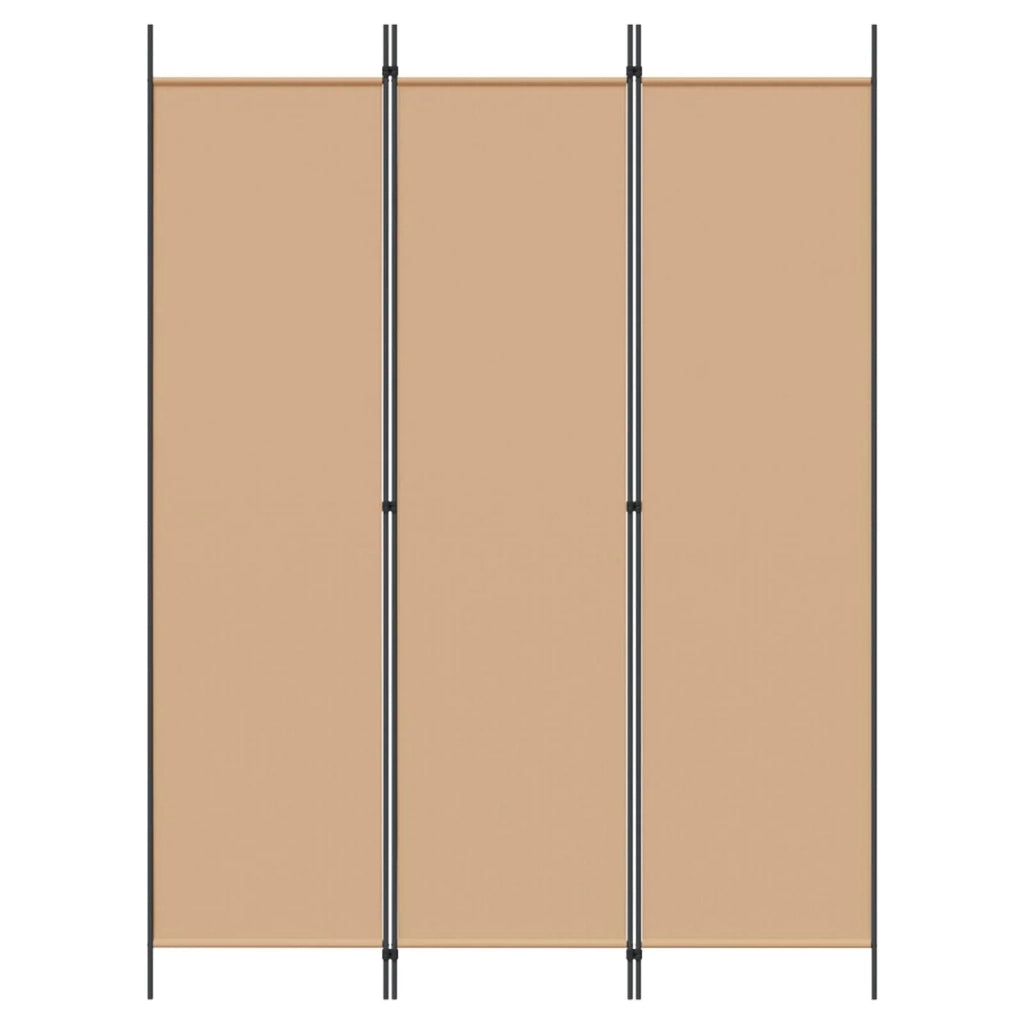 Paravento a 3 pannelli Beige 150 x 200 cm Tessuto 42039207