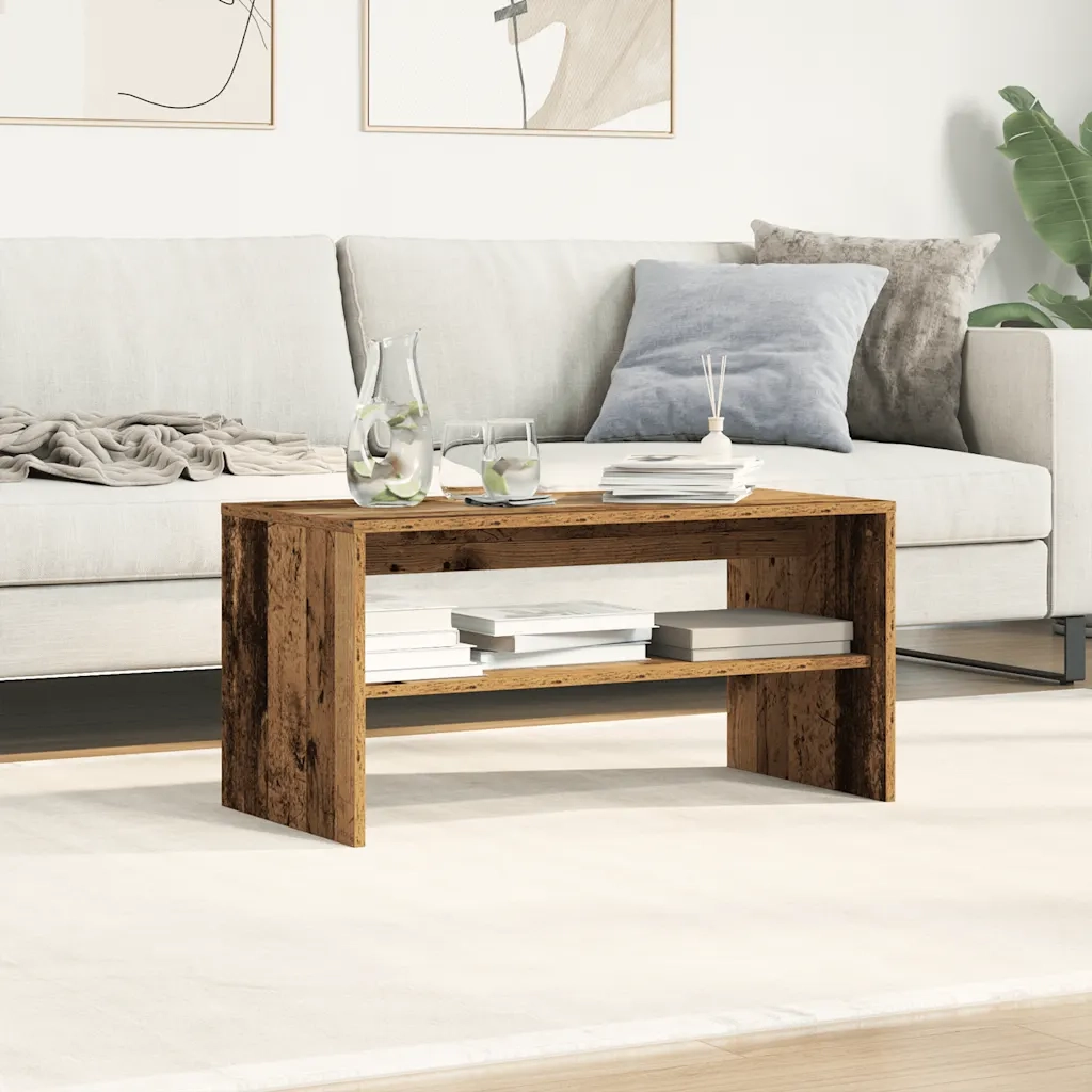 Mobile Porta TV Legno Antico 80x40x40 cm in Legno Multistrato 859116