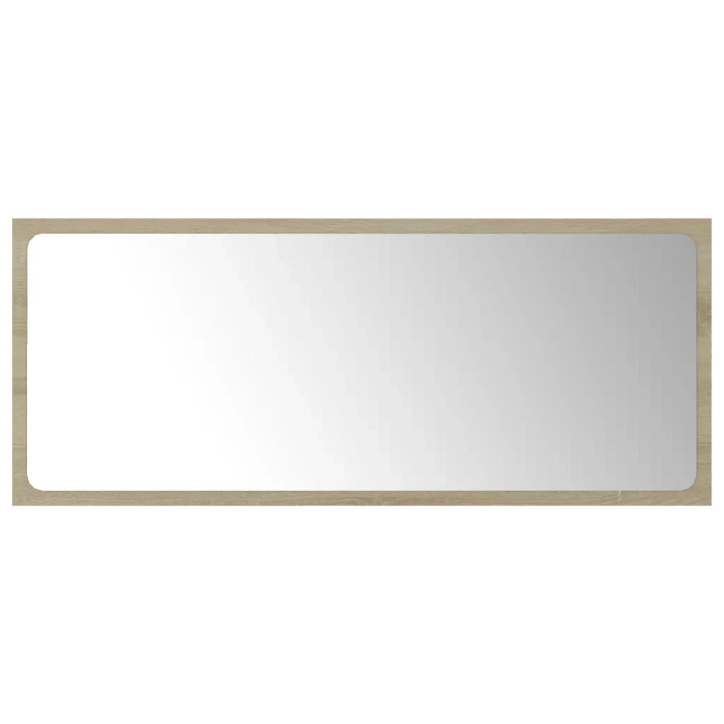 Specchio da Bagno Rovere Sonoma 90x1,5x37 cm Legno Multistrato 804625