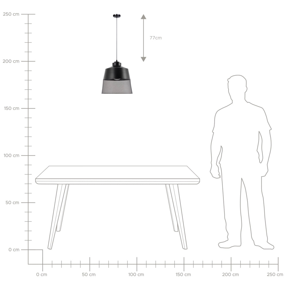 Lampada a Sospensione lampadario di Design Industriale Vintage in Rete Metallica Nera