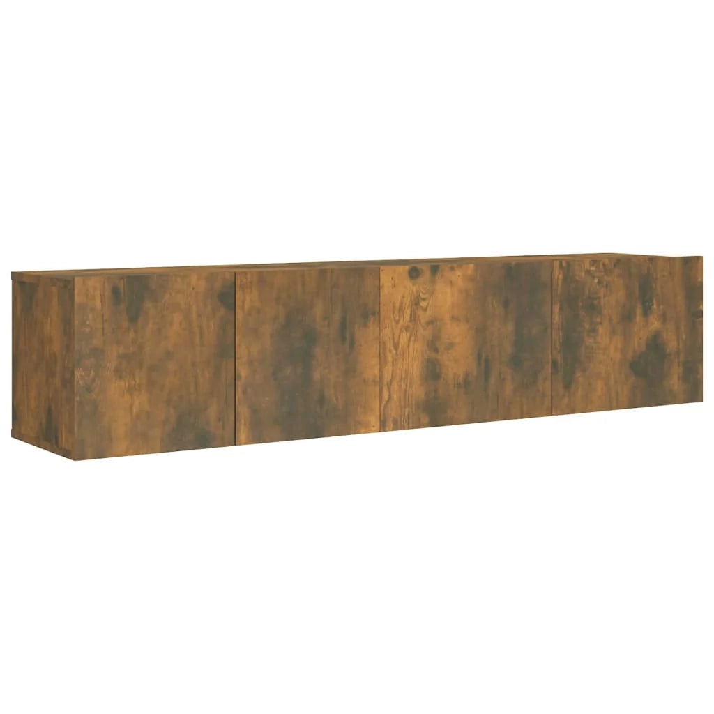 Set di mobili da 2 pezzi comprensivo di armadio credenza mobile TV soggiorno/camera da letto salotto rovere affumicato legno ingegnerizzato marrone 02_0024439