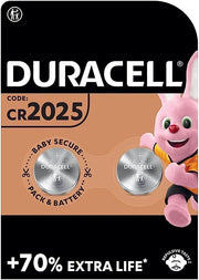 BATTERIA a BOTTONE al litio CR2025 DURACELL 3V BLISTER 2 PEZZI