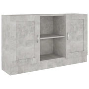 Credenza | Madia | Buffet da pranzo | Armadio da pranzo Grigio Cemento 120x30,5x70 cm in Legno Multistrato