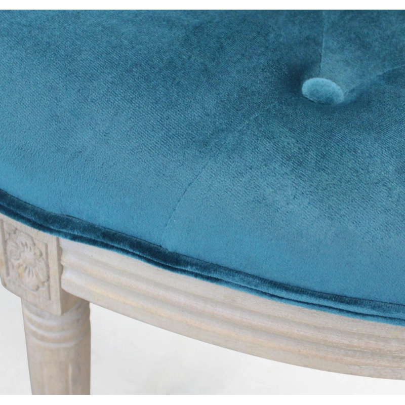 Set di 2 PANCA MARGI IN VELLUTO BLU