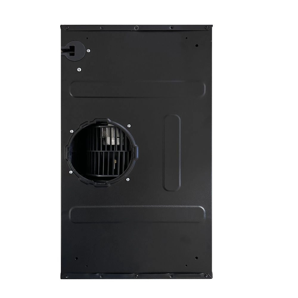 Cappaintegrata Samet New Slim sottopensile potenza aspirante 250 m3/h luce led 60 nero con frontalino inox